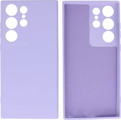 Fashion Backcover Telefoonhoesje - Color Hoesje - Geschikt voor de Samsung Galaxy S23 ULtra - Paars