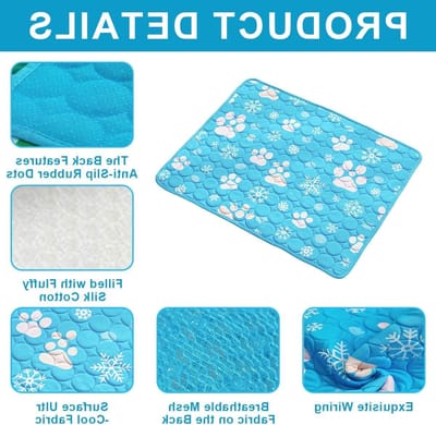 Koelmat voor Honden en Katten, 70 x 55 cm, Zelfkoelende Deken voor Huisdieren, Ideaal voor Zomer, Binnen en Buiten Gebruik, Verkoeling voor Honden en Katten