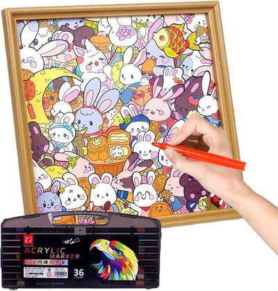 Puzzel Speelgoed - Hersenpuzzels Volwassenen - Creatief Spelen - Handgeschilderde Motieven - 31 x 31 cm - Uniek Kenmerk