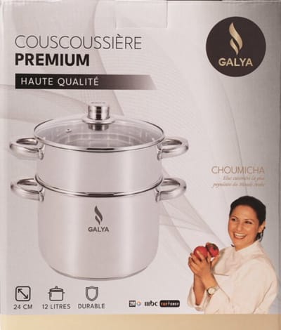 12L Galya cookware couscous pan -12L Galya cookware couscousière