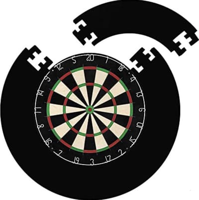 Dartbord surround ring - 740g - standaard zwart