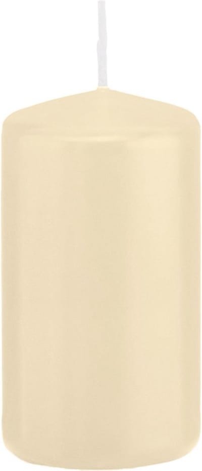 Kaars - cremewit - 6 x 12 cm - 40 branduren - geurloos - stompkaars