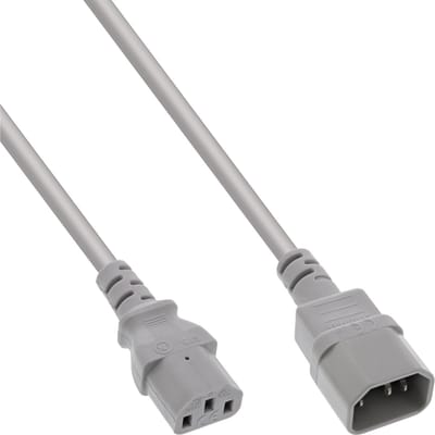 C13 - C14 stroomkabel voor UPS/PDU - 3x 0,75mm / grijs - 1,8 meter