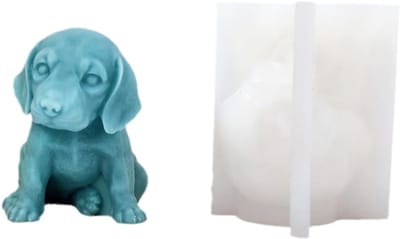 Hond Siliconen Mal - Dier Gips - Handwerk Decoratie - Food-grade Siliconen - 43x36 Inch - Goud