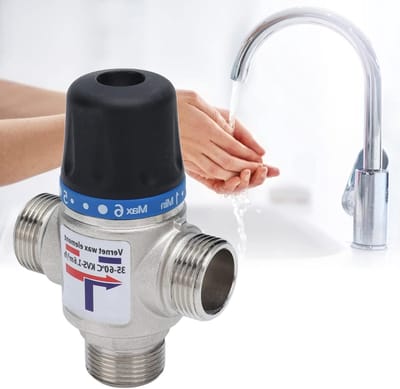 Thermostatische Mengklep voor Water met Automatische Temperatuurregeling en Hoge Doorstroomcapaciteit (G3/4")