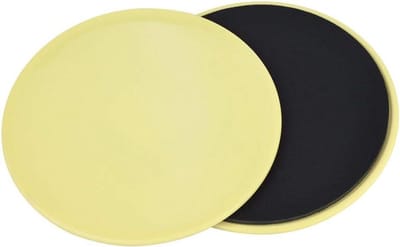 Glijdende Schijven - Fitness Discs Core Sliders - Full Body Workout - Dubbelzijdig Ontwerp - 18 cm - Geel