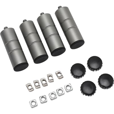 4 Stuks Graveermachine Verhoger 50mm Verhoogd Voetkussen Antislip Aluminiumlegering Ondersteuningskolom voor Graveren gray