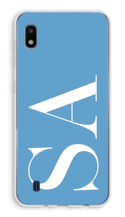 Gepersonaliseerd - Case Company® - Hoesje geschikt voor Samsung Galaxy A10 hoesje - Monogram N°2 - Soft Cover Telefoonhoesje - Bescherming aan alle Kanten en Schermrand