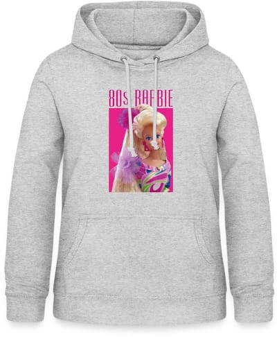 Barbie Portret Karakter Jaren 80 Hoodie Dames