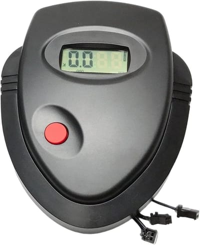 Hometrainer Monitor - Fietscomputer Snelheidsmeter - Thuis Fitness - Ingebouwde Hartslagmeter - 170x133mm - Zwart