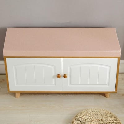 Bank Kussen - Zitkussen Lange Bank - Buiten Zitten - Antislip Onderkant - 180 x 35 cm - Roze