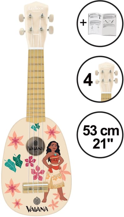Ukulele Vaina en bois avec cordes en nylon - 53 cm