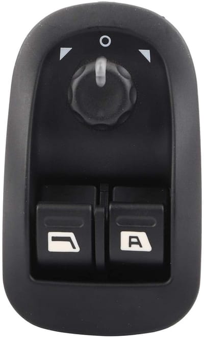 Raamhefschakelaar - Vensterschakelaar Elektrisch - Auto Reparatie - Originele Standaard - 9 x 55 cm - Zwart