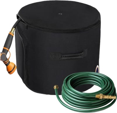 Tuinslanghouder - Slang organizer - Tuin organiseren - Weerbestendig materiaal - 45 meter capaciteit - Grijs