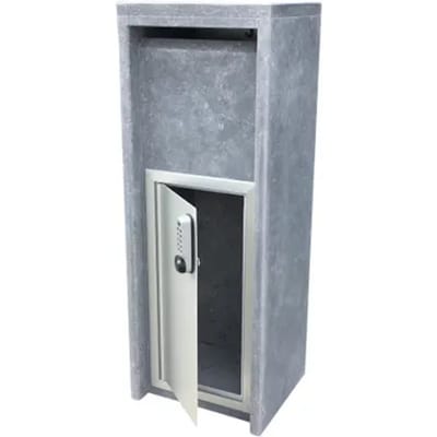 Staande Brievenbus Alicante Modern Xl - Natuursteen - Blauwe Steen - 34x103x34cm
