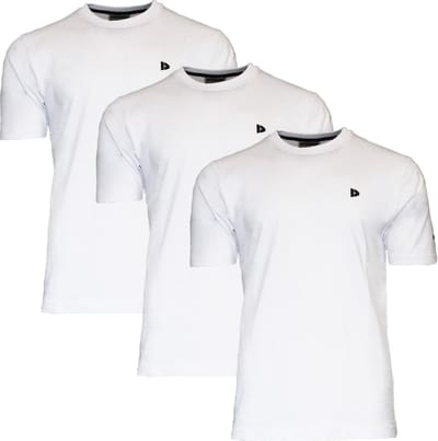 3-Pack Donnay - T-shirt (Vince) - Sportshirt - Heren - White (001) - maat S