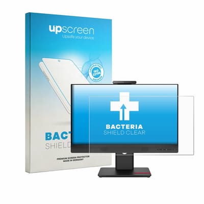 upscreen - Screenprotector voor Lenovo ThinkCentre TIO24 Gen 6 - Folie Beschermfolie transparant antibacterieel