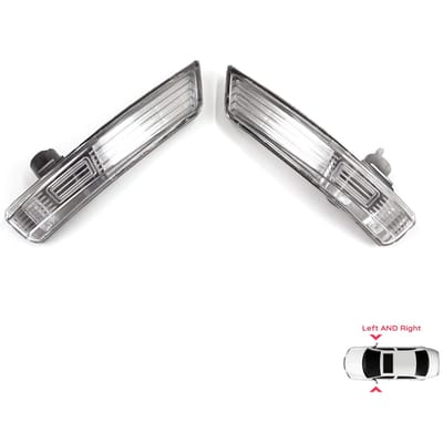 ESP1242 Zijdeur Spiegel Wit Helder Knipperlicht Lens Links Rechts voor Ford Focus 2007-2020 Mondeo MK4 2007-2015 1872845 1872847