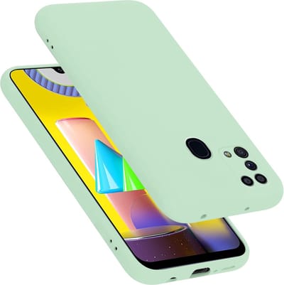 Cadorabo Hoesje geschikt voor Samsung Galaxy M31 in LIQUID LICHT GROEN - Beschermhoes gemaakt van flexibel TPU silicone Case Cover