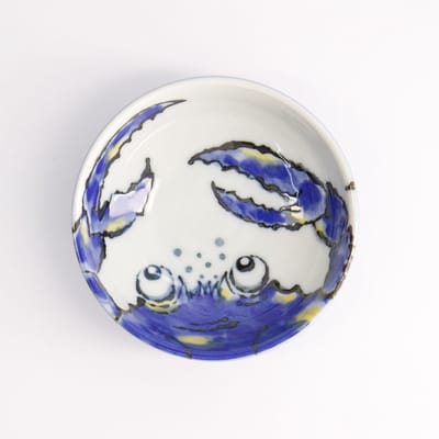 Tokyo Design Studio - Seafood - Sausschaaltje - Krab - Blauw - 9,5x3cm - 150ml