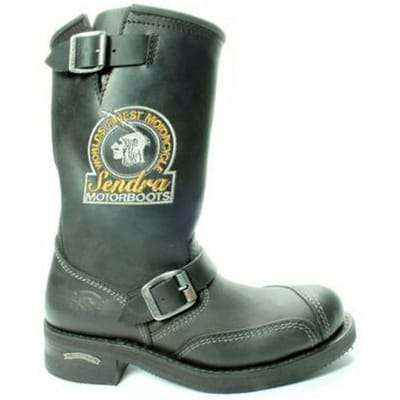 Sendra 3565-Zwart- Bikerlaarzen- Stoere motorboots met stalen neus- maat 42