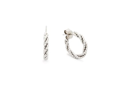 Glow - 107.1426.00 - Oorringen - Zilver - Gerhodineerd - 12mm