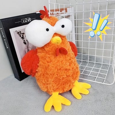 21cm Schreeuwende Haan Model Pluche Speelgoed Schattig Creatief Gesimuleerd Kip Poppen Knuffeldieren Speelgoed Bank Kussen Huis Decoratie Kinder Cadeaus 21cm