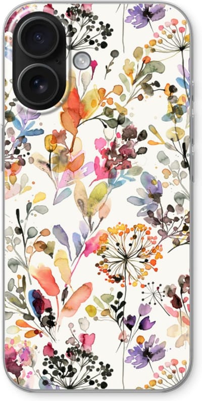 Case Company® - Hoesje geschikt voor iPhone 16 hoesje - Wilde grassen - Soft Cover Telefoonhoesje - Bescherming aan alle Kanten en Schermrand