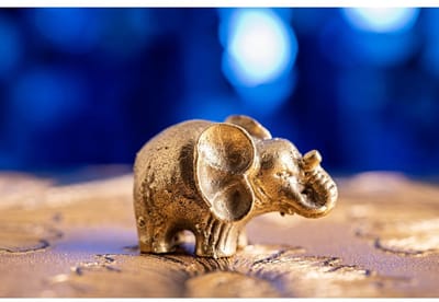 Miniatuur Olifant messing