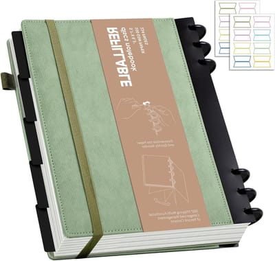 Gelinieerd Notitieboek - Dagboek Werk - Notities Maken - Discbound Ontwerp - 63 x 87 cm - Groen