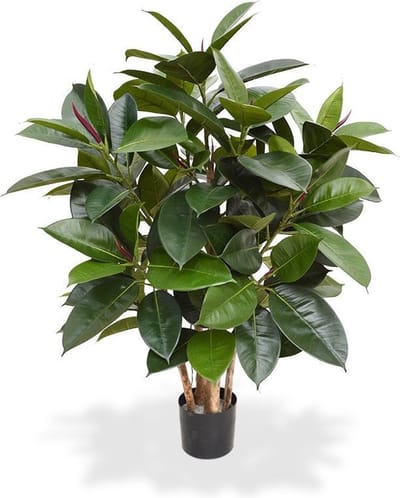 Elastica Robusta kunstplant 90cm - groen