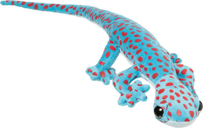 Nature Planet Knuffeldier Arizona Gekko Hagedis - zachte pluche stof - premium knuffels - blauw - 62 cm