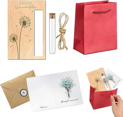 Houten Cadeau Doos - Geld Presentatie - Bruiloft Verjaardag - Uniek Dendritisch Patroon - 10 x 10 x 1 cm