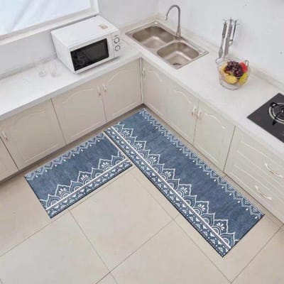 Tapis de sol de cuisine tapis antidérapant maison couloir balcon couloir décor tapis salle de bain entrée paillasson salon longue bande tapis 40cmx60cm 1pc gray