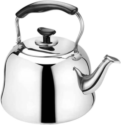 Waterkoker met Fluitje - Theeketel RVS - Water Koken - Verdikt Composiet Bodem - 4 Liter - Blauw