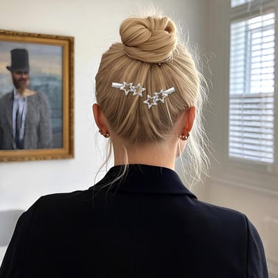 24x Zilveren Haarspeldjes Set - Geometrisch Metaal & Sierlijk Trendy Haaraccessoires voor Dames en Meisjes