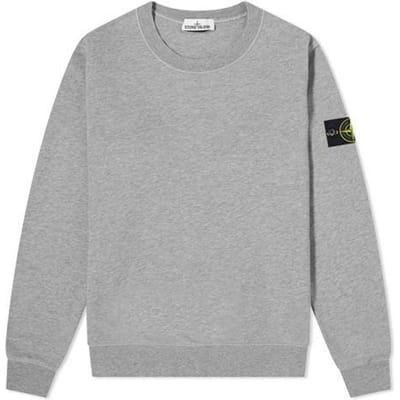Stone Island Garment Dyed Sweatshirt Melange Grijs Unisex Tops 741563051-V0M64 XXL gray