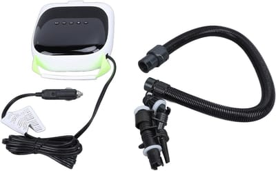 Elektrische Luchtpomp - Opblaas Pomp - Watersporten en Kamperen - Automatische Uitschakelfunctie - 1.58 kg - Zwart