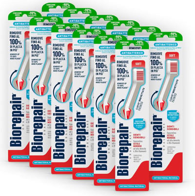 Tandenborstel Zacht - Mondverzorging Set - Dagelijkse Reiniging - Bacteriestatisch Materiaal - 12 Stuks - Blauw