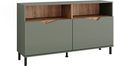 Vicco Marelle Sideboard – 140 x 81.3 cm met 2 deuren Groen/Kunstzinnig