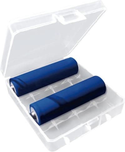 Opbergkoffer Batterijen - Batterijhouder Doos - Batterijen Organiseren - Transparant Deksel - 6.3 x 4.09 x 3.81 cm - Transparant