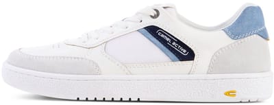 camel active Sneaker van leermix met vetersluiting - Maat menswear-41 - Wit