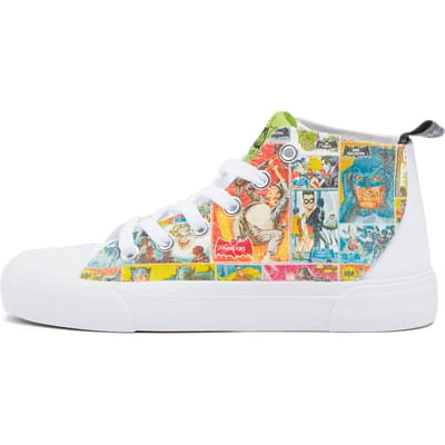 Akedo x DC Comics Batman Classic Kids' High Top - White - UK Kids 10 / EU28