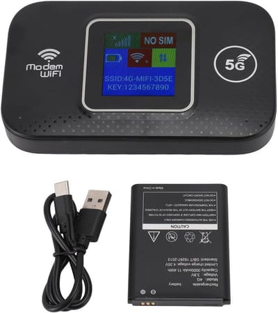Draagbare 4G LTE WiFi Router tot 300 Mbps voor tot 10 Gebruikers - Ideaal voor Thuis en Reizen