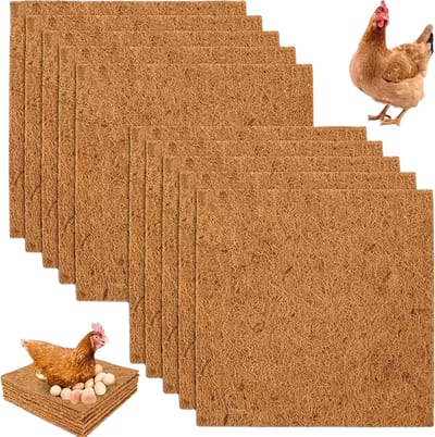 10 stuks Kippen Nestkast – Legnest Mat / Nest Box Liner voor Kippenren, Vogelnest & Konijnen – Geschikt voor Hennen, Kuikens & Konijnen
