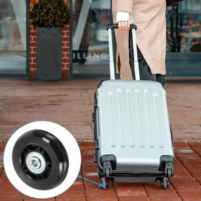 Reservewielen Set - Onderdelen Trolley - Meubel Reparatie - Inclusief Schroeven - 60x18 mm