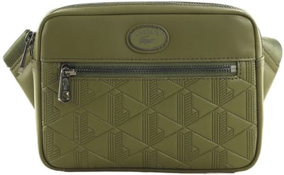 LACOSTE Schoudertas Nomogramme Reporter Bag Ivy Green Olijfgroen