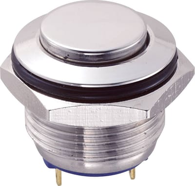 TRU COMPONENTS GQ16H-10/J/S Vandalismebestendige druktoets 48 V/DC 2 A 1x uit/(aan) Moment IP65 1 stuk(s)
