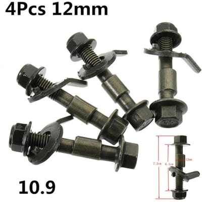 4PCS Wieluitlijning Camber Bout Excentrische Schroef 12mm Autobanden Reparatie Deel Gereedschap