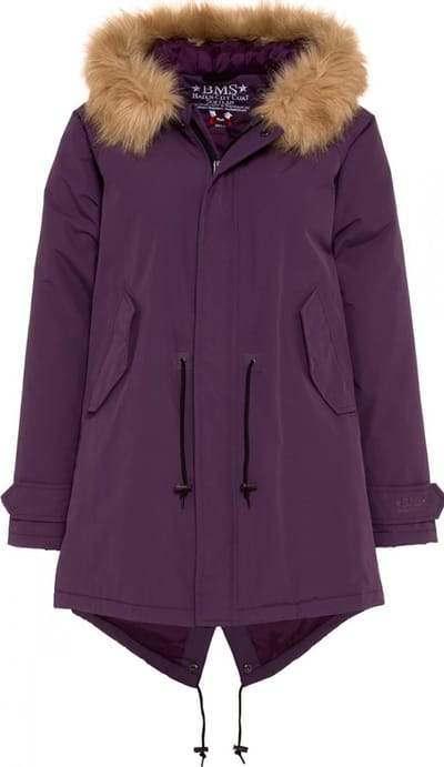 Paarse winterjas / parka HafenCity® - SoftLan® + Sorona® XL (44)